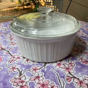 Corning ware French White soufflé/casserole